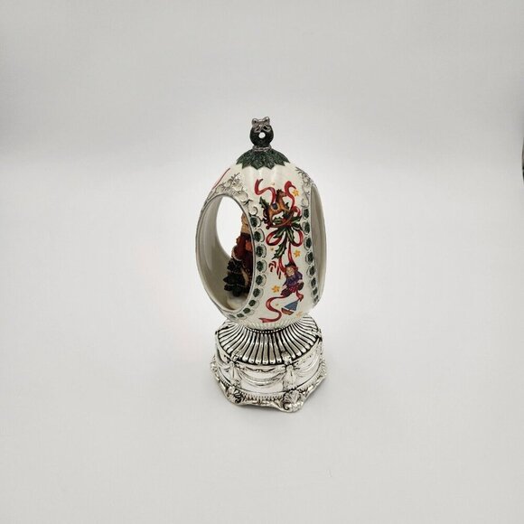 VTG 2003 Santa Claus Rotating Musical Egg Have Yourself A Merry Little Christmas - Picture 4 of 6